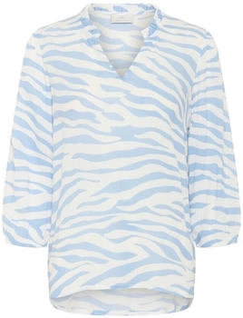 Kaffe Langarmbluse KAedita soft chambray chalk graphic