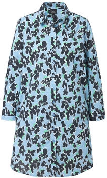 Ulla Popken Bluse himmelblau limette schwarz weiß