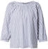 s.Oliver Streifenbluse mit Raffung und Schleife (2164646) royalblau