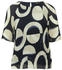 s.Oliver Plissierte Chiffonbluse mit kurzen Ragalanärmeln (2164910) navy/beige