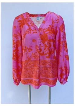 Emily van den Bergh Bluse Floral pink-orange
