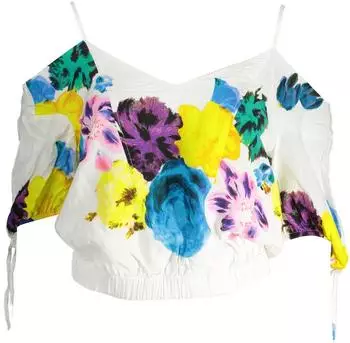 Desigual BLUS Bernadette-Lacroix Bluse weiß