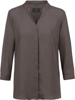 Greiff Chiffon-Bluse 4-Arm V-Neck Regular taupe