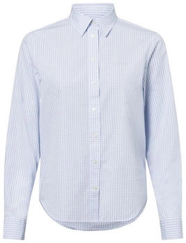 GANT Reg Poplin Gingham hellblau weiß 0002