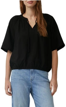 s.Oliver Strukturierte Bluse mit Halbarm im O-Shape schwarz 2161113