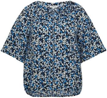 s.Oliver Strukturierte Bluse mit Halbarm im O-Shape 2161113 navy