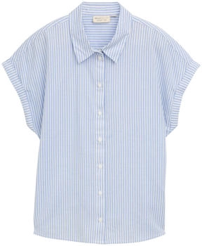 Tom Tailor Denim Loose Fit Bluse Streifenmuster weiß blau
