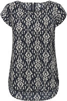 ONLY Shirtbluse "ONLVIC S/S AOP TOP NOOS PTM" mit Allover Druck