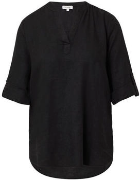 s.Oliver Leinenmix-Bluse mit Turn-up schwarz 2166159