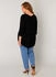 Base Level Curvy Shirtbluse Yanina v-ausschnitt schwarz