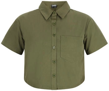 DreiMaster Damen Bluse Vintage oliv