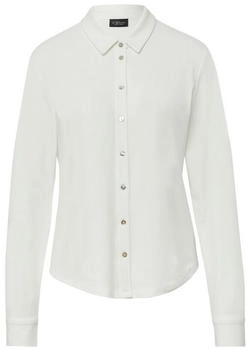 s.Oliver Jerseybluse mit Perlmuttknöpfen creme 2171448.0200.