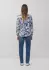 s.Oliver Tunikabluse aus Viskosemix mit All-over-Print creme|blau 2168879.02A1.