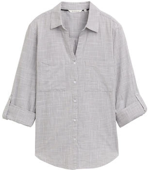 Tom Tailor Bluse mit Brusttaschen Explicit Grey (1035247)