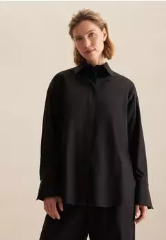 Seidensticker Hemdbluse Uni Hemdblusenkragen (60.637051-0039- )