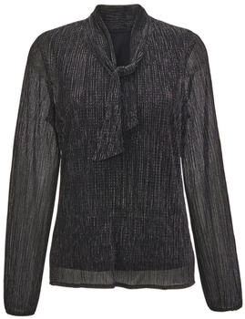 GOLDNER Bluse silbergrau schwarz