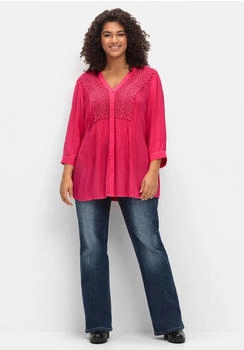 Sheego crepebluse pink