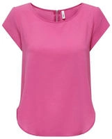 ONLY Kurzarmbluse "ONLVIC &ndash; feminines Blusenshirt in lockerer Form"...