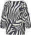 Lascana Bluse creme ultramarinblau