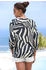 Lascana Bluse creme ultramarinblau