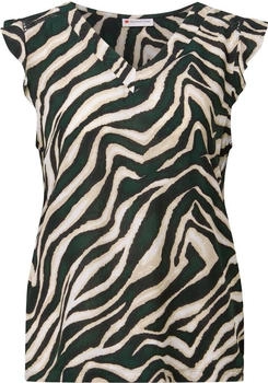 Street One Shirtbluse Split-Neck 36618 grün