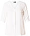 Base Level Shirtbluse V-Ausschnitt weiß