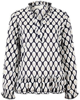 Cartoon Casual-Bluse blau beige