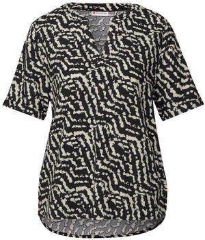 Street One Bedruckte Bluse schwarz