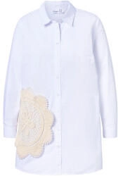 Mia Moda Bluse sand weiß