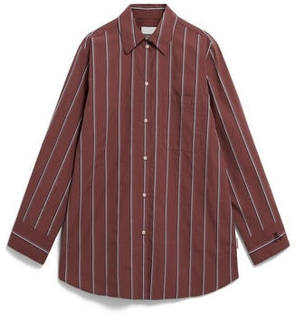armedangels Haliaa Striped Loose Fit Bluse lila dark berry