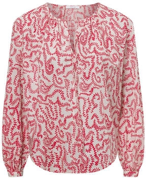 Opus Langarmbluse FISANNA Loose leichte Baumwolle sweet red