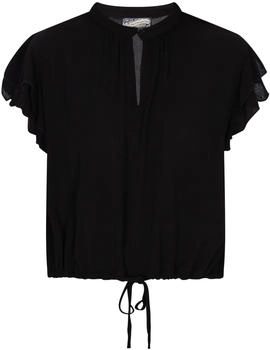 DreiMaster Vintage Damen Bluse schwarz