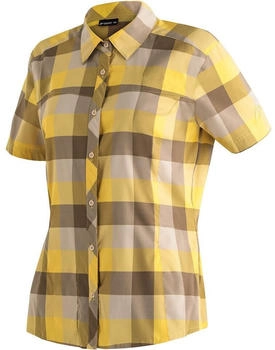 Maier Sports Kendra Kurzarmshirt Frauen gelb kariert M20281
