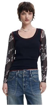 Desigual T-Shirt 25SWTKAJ schwarz