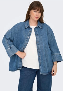 Only Hemdbluse Baumwolle 4-Arm 179695 med blau