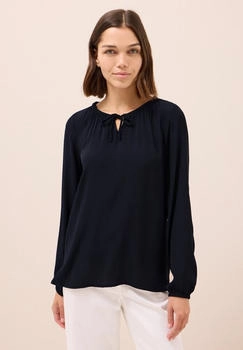 Cecil Crepe Bluse urban Dark Blue 3412012