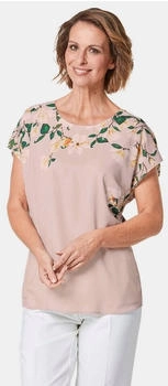 GOLDNER Damen Bluse gelb grün rosa