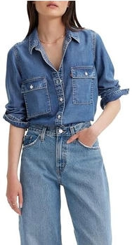 Levi's Bluse 'Doreen' blue denim