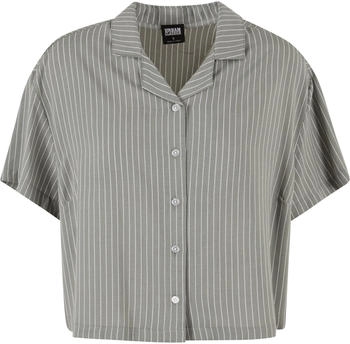 Urban Classics Viscose Resort Shirt grau