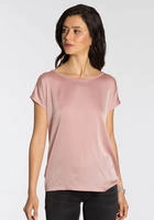 Laura Scott Shirtbluse "mit Satin-Vorderteil und hochflexiblen Jersey-R&uuml;cken"