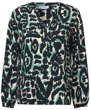 Cecil Bluse 'TOS AOP' ink green
