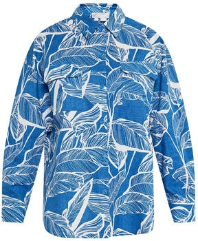 Usha Damen Bluse blau weiß