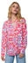 Emily van den Bergh Damenbluse 8474-710 blau mehrfarbig