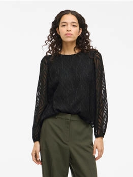 Vila VIMIKA O-Neck L S Top black beauty