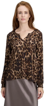 Cartoon Casual-Bluse Muster braun kamel