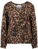 Cartoon Casual-Bluse Muster braun kamel
