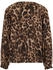 Cartoon Casual-Bluse Muster braun kamel