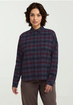 Jack Wolfskin Baja Flannel Bluse blau