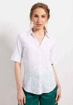 More & More Hemdbluse 'Cotton Stretch' weiß 0010