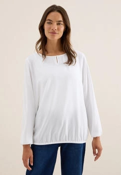 Cecil 3411876 Bluse unifarbe weiß